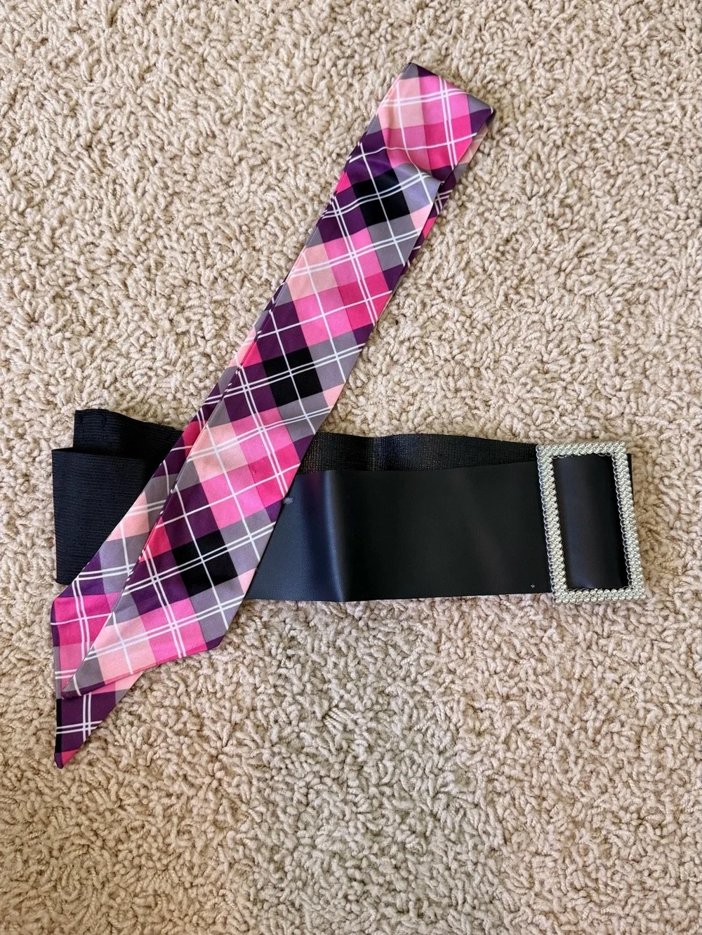 Girls Pink and Black 1950s Poodle Skirt Costume